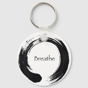 Breedte met Enso-symbool Sleutelhanger