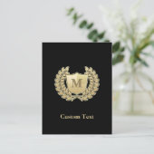 Breedte met schild briefkaart (Staand voorkant)