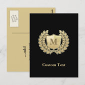 Breedte met schild briefkaart (Voorkant / Achterkant)