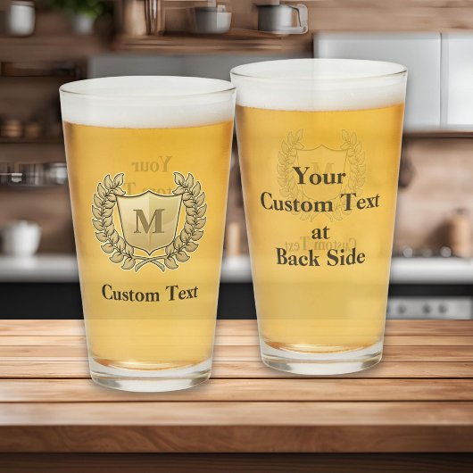 Breedte met schild glas