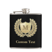 Breedte met schild heupfles (Voorkant)