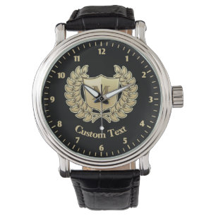 Breedte met schild horloge