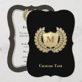 Breedte met schild kaart (Voorkant / Achterkant)