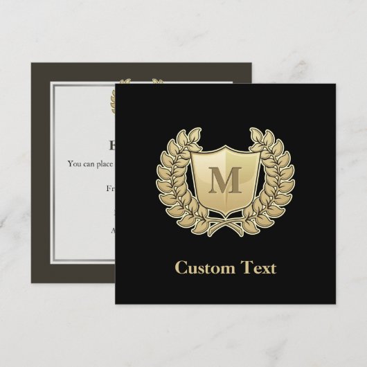 Breedte met schild kaart (Voorkant / Achterkant)