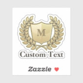 Breedte met schild sticker (Vel)