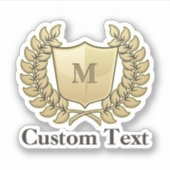 Breedte met schild sticker (Voorkant)