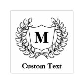 Breedte met schild zelfinktende stempel (Design)