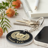 Breedte met Shield Sleutelhanger (Voorkant Rechts)