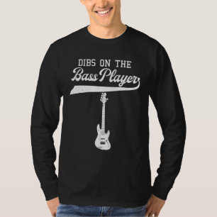Breedte op de bassafspeelgitarist Guitar B T-shirt