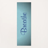 "Breedte" - Schitterende blauwe toon gradiënt Yogamat (Voorkant)