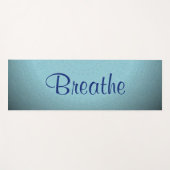 "Breedte" - Schitterende blauwe toon gradiënt Yogamat (Voorkant (horizontaal))