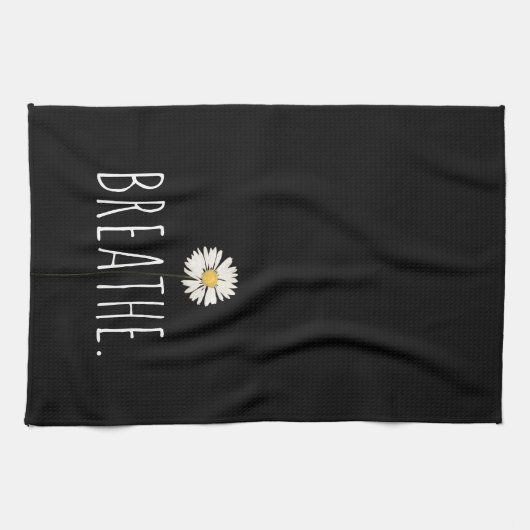 Breedte tekst en Daisy Theedoek (Horizontaal)