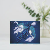 Breedte Unicorn Post Card Briefkaart (Staand voorkant)