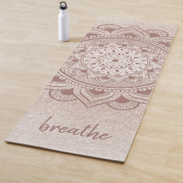 Breedte van het Chic Roos Gold Feminine Mandala Pr Yogamat