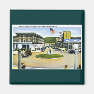 Breedte vanaf de eindbocht van het spoor, rond, ze magneet