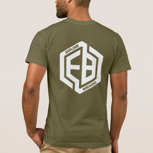 Breedte verkennen (witboek) t-shirt (Achterkant)