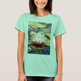 Breedte volledig roze Lotus T-Shirt