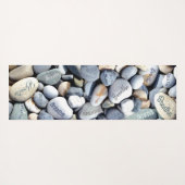 Breedte Zen Pebbles kleurige natuurlijke strand St Yogamat