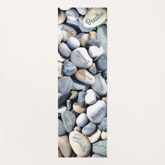 Breedte Zen Pebbles kleurige natuurlijke strand St Yogamat