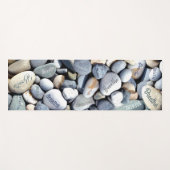 Breedte Zen Pebbles kleurige natuurlijke strand St Yogamat