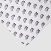 Breedte zwart-witschroefdraadpapier tissuepapier (Detail)