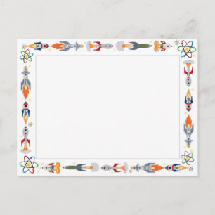 -breedtecircuits en atoom-grens aan de wetenschapp briefkaart