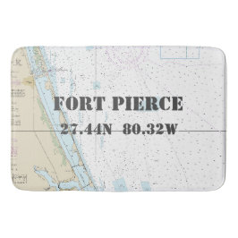 breedtediagram nautische Fort Pierce FL Badmat