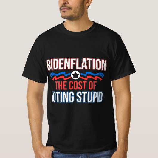 Breedtegraad de kosten van de stemming tegen het l t-shirt (Voorkant)