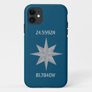 Breedtegraad en lengtegraad met Nautical Compass P Case-Mate iPhone Case