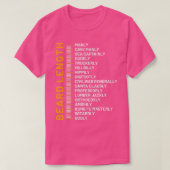 Breedtegraad van de boomgaard Lengte van de boomga T-shirt (Design voorkant)