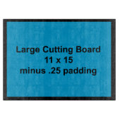 Breedtegraad voor grote Sjabloon, horizontaal Snijplank (Voorkant)