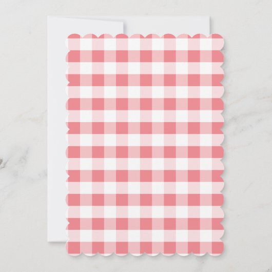 Breedten en BBQ-stellen schoeisel in roze uitnodig Kaart (Achterkant)