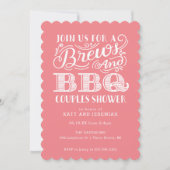 Breedten en BBQ-stellen schoeisel in roze uitnodig Kaart (Voorkant)