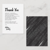 Breedtes-minimalistisch modern bedankt voor de Enc Informatiekaartje (Voorkant / Achterkant)