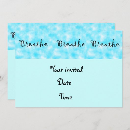 Breedteuitnodiging Kaart (Voorkant / Achterkant)