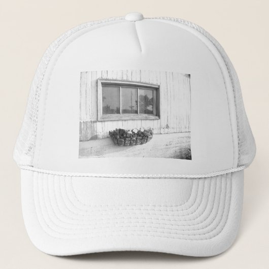 Breedtevenster/Zwart-witte fotografie Trucker Pet (Voorkant)