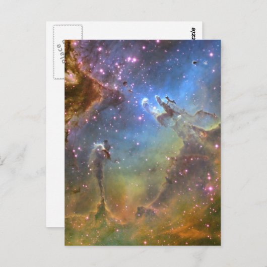 Breedvelig Afbeelding van de Eagle Nebula Briefkaart (Voorkant / Achterkant)