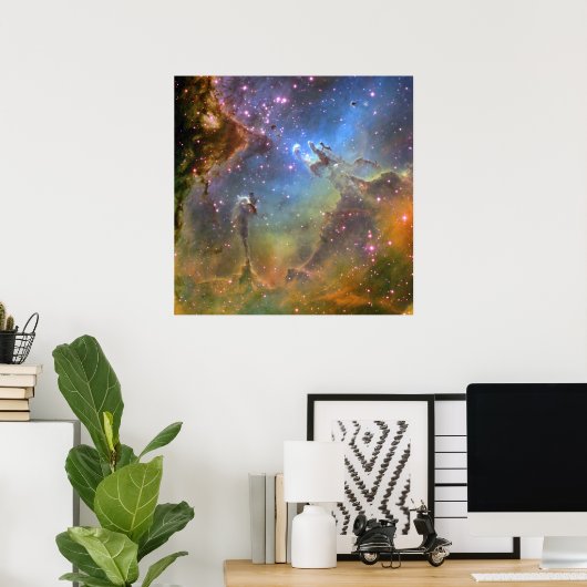 Breedvelig Afbeelding van de Eagle Nebula Poster (Thuiskantoor)