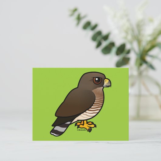 Breedvleugelige Hawk Briefkaart (Staand voorkant)
