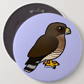 Breedvleugelige Hawk Ronde Button 6,0 Cm (Voorkant /achterkant)