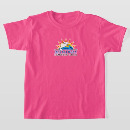 Breedweg basisschool kinder wit logo shirt (Laagn)