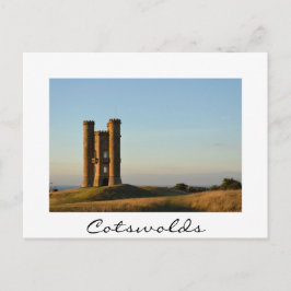 Breedwegtoren in het witte briefkaart Cotswolds