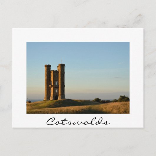 Breedwegtoren in het witte briefkaart Cotswolds (Voorkant)