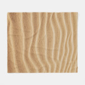 BREEDZAND MET SCHADUW VAN DE PERSOON FLEECE DEKEN (Voorkant (Horizontaal))