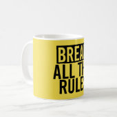 Breek alle regels koffiemok (Voorkant links)