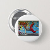 Breek dansergraffiti! ronde button 5,7 cm (Voorkant /achterkant)