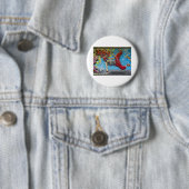 Breek dansergraffiti! ronde button 5,7 cm (In situ)