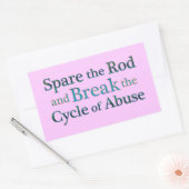 Breek de cyclus van misbruik rechthoekige sticker (Envelop)