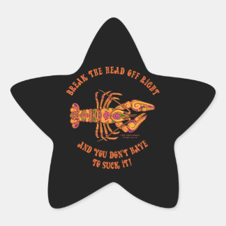 Breek de Head Crawfish Star-Sticker Ster Sticker