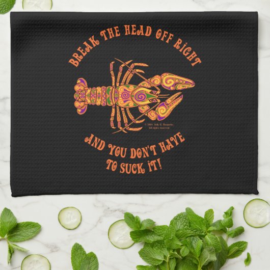 Breek de keukenhanddoek van de Crawfish Kitchen (Gevouwen)